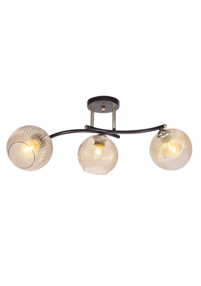 Lampa sufitowa Manon 3xE27 czarny 65 cm