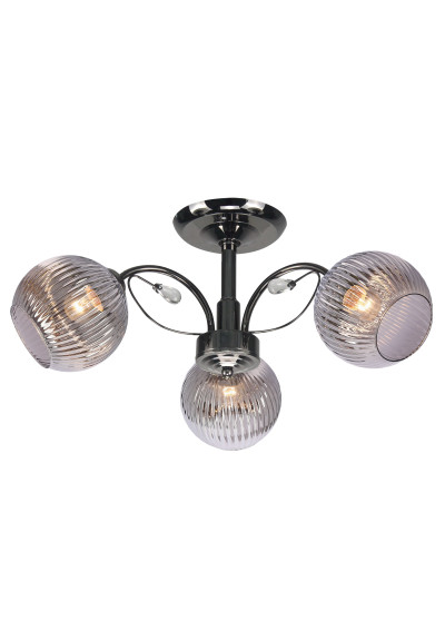 Cromat ceiling light 3xE27 black 58 cm