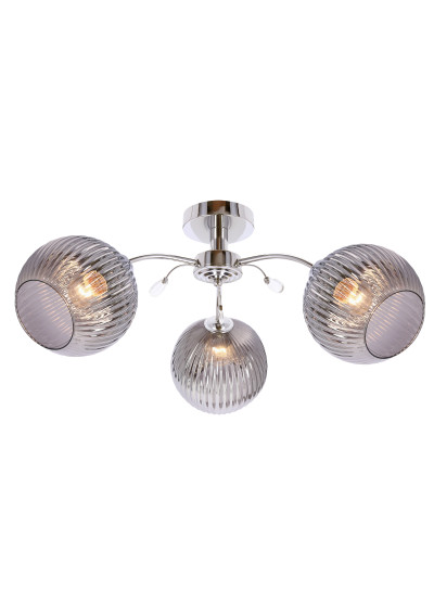 Pinsa ceiling light 3xE27 silver 56 cm
