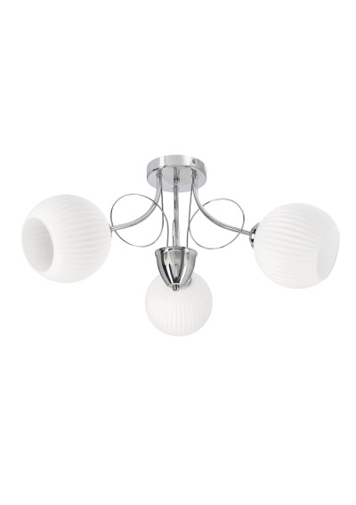Tartine ceiling light 3xE27 silver 60 cm