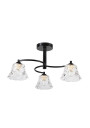 Sudan ceiling light 3xE27 black 54 cm
