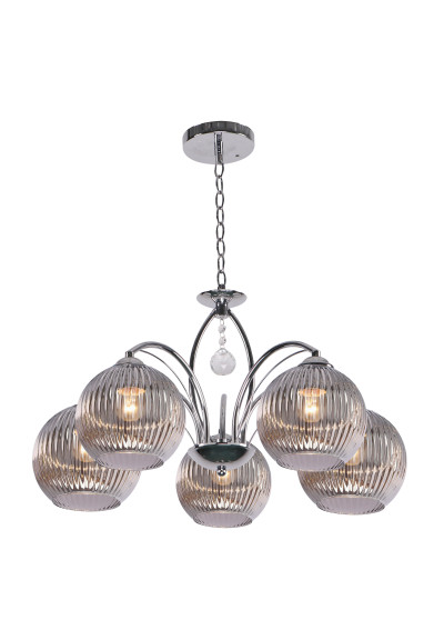 Sierra pendant light 5xE27 silver 46 cm