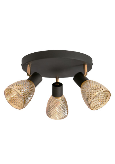 Lampa sufitowa Axel 3xE14 czarny 42 cm