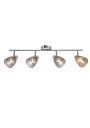 Jeffrey ceiling light 4xG9 silver 72 cm