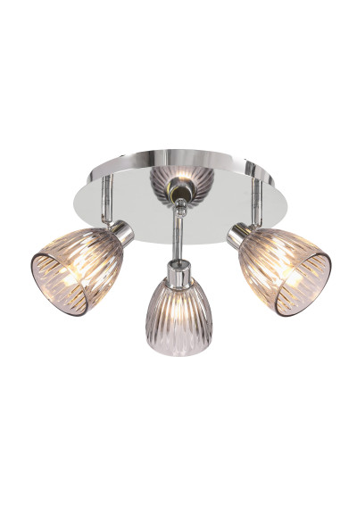 Jeffrey ceiling light 3xG9 silver 36 cm