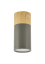 Tuba ceiling light 1xGU10 grey/drewniany 6,8 cm - product image 1