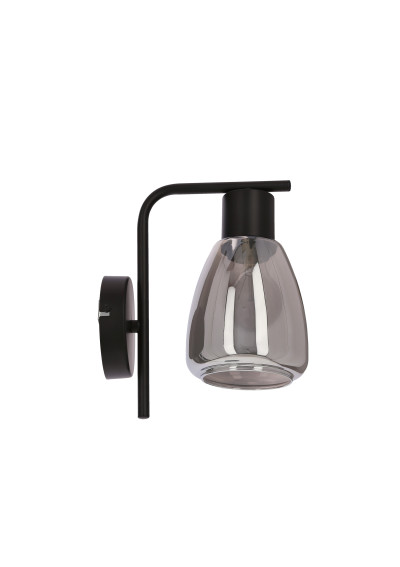 Lampa ścienna Moldo 1xE27 czarny 17,4 cm