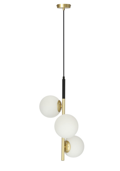 Duo pendant light 3xE14 matt black / gold 32,5 cm - product image 2