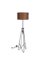 Lampa podłogowa Float 1xE27 czarny+ brązowy 173 cm