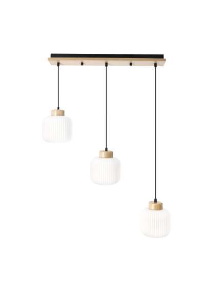 Uliana pendant light 3xE27 white 63 cm