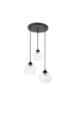 Valeria pendant light 3xE27 black 38 cm