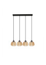 Lampa wisząca Valeria 4xE27 czarny 68 cm
