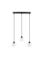 Valeria pendant light 3xE27 black 58 cm
