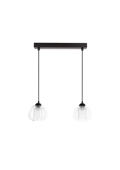 Lampa wisząca Valeria 2xE27 czarny 37 cm