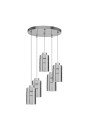 Lampa wisząca Metz 5xE27 srebrny 37 cm
