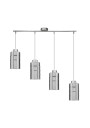 Lampa wisząca Metz 4xE27 srebrny 81 cm