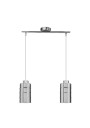 Lampa wisząca Metz 2xE27 srebrny 44 cm