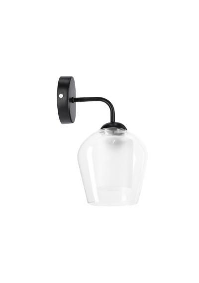 Krista wall light 1xE27 black 18 cm
