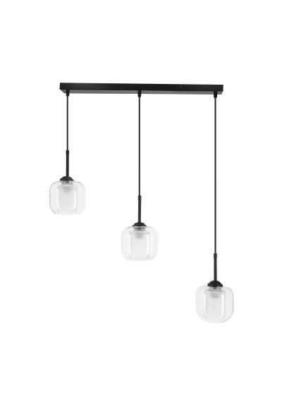 Lampa wisząca Estima 3xE27 czarny 65 cm