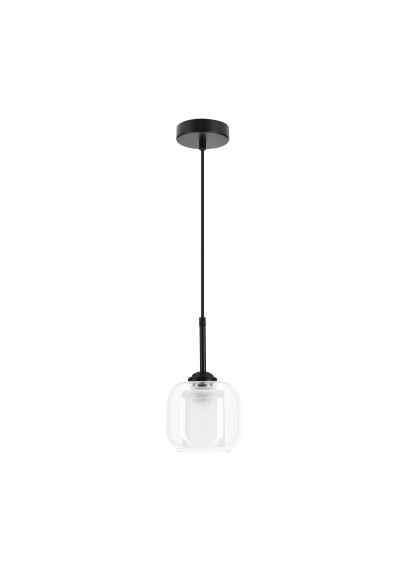 Lampa wisząca Estima 1xE27 czarny 14 cm