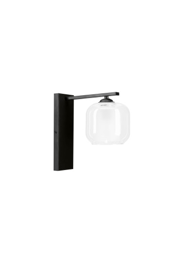Lampa ścienna Estima 1xE27 czarny 24 cm