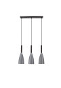 Lampa wisząca E27 3xE27 szary 56 cm