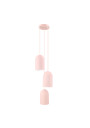 E27 pendant light 3xE27 pink 30 cm