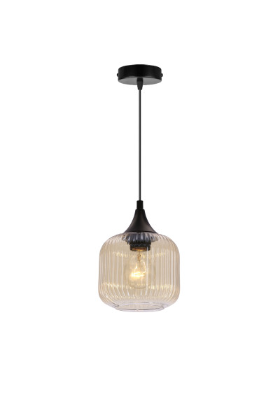 Estas pendant light 1xE27 black 15 cm