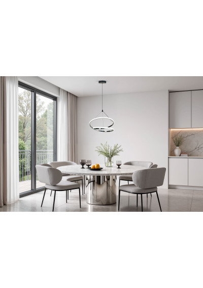 Loco pendant light 30 W LED 3000 K silver 40 cm - product image 1