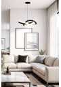 Splot ceiling light 32 W LED 3000 K black 46 cm - product image 1