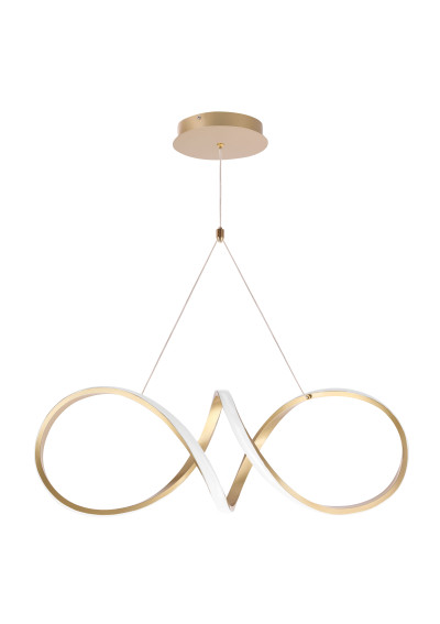 Spark pendant light 32 W LED 3000 K gold 64 cm