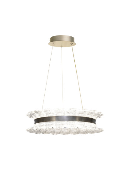 Tolosa pendant light 30 W LED 3000 K silver 50 cm