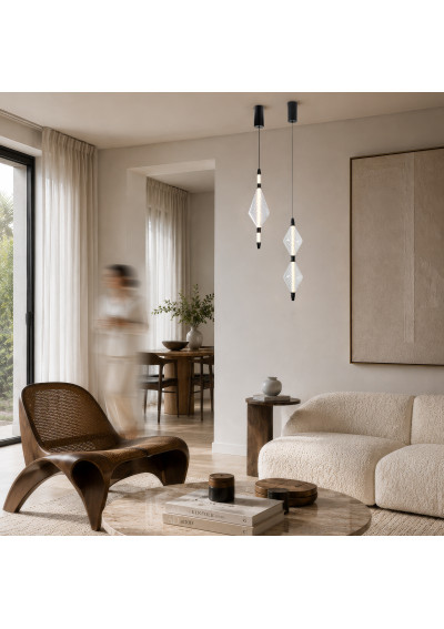 Vita pendant light 7,5 W LED 2700 K gold 12 cm
