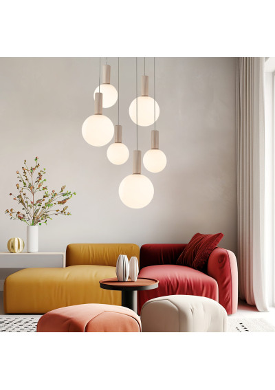 Testa pendant light 6xG9 beige 58 cm - product image 2