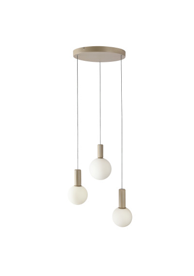 Testa pendant light 3xG9 beige 55 cm