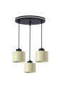 Lampa wisząca Olivca 3xE27 zielony 37 cm