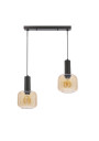 Lampa wisząca Linox 2xE27 czarny 50 cm