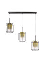 Lampa wisząca Jonera 3xE27 czarny 67 cm