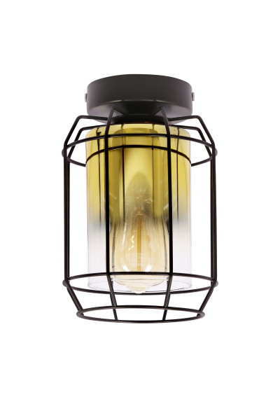 Lampa sufitowa Jonera 1xE27 czarny 15 cm