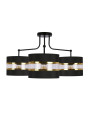 Lampa wisząca Andy 3xE27 czarny + złoty 72 cm - zdjęcie produktu 2