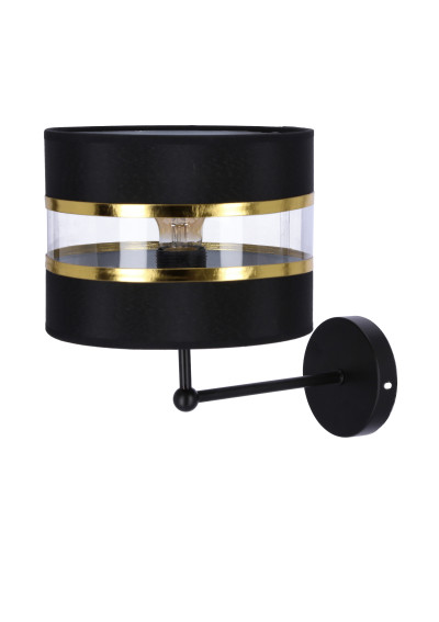 Lampa ścienna Andy 1xE27 czarny + złoty 28 cm - zdjęcie produktu 5