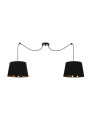 Lampa wisząca Gillo 2xE27 czarny 100 cm