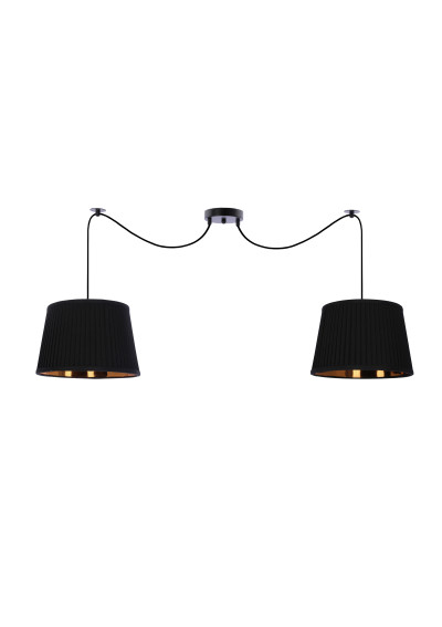 Lampa wisząca Gillo 2xE27 czarny 100 cm