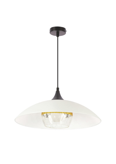 Lampa wisząca Duetto 1xE27 biały 40 cm
