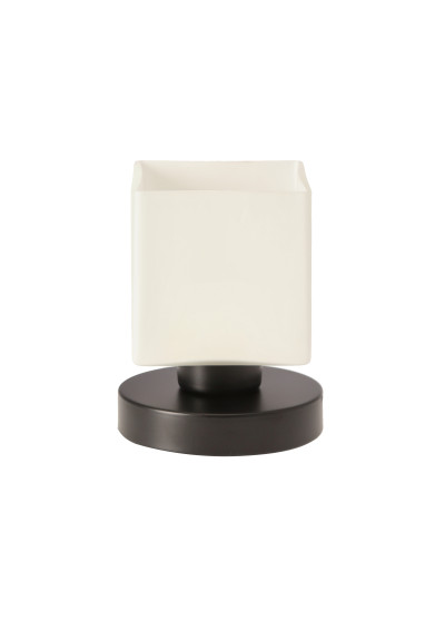 Lampa stołowa Cubetto 1xE27 czarny 12 cm