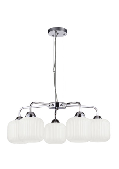 Lampa wisząca Cromado 5xE27 srebrny 56 cm