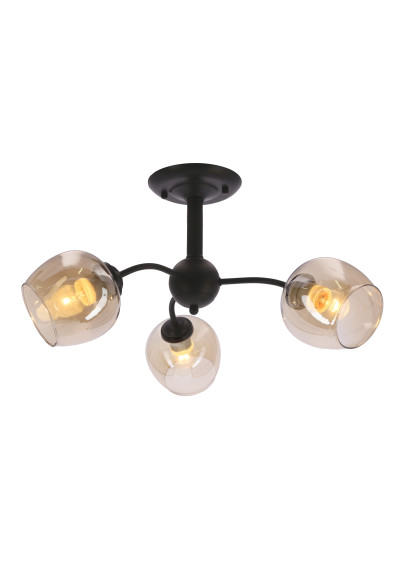 Lampa sufitowa Breeze 3xE27 brązowy 56 cm