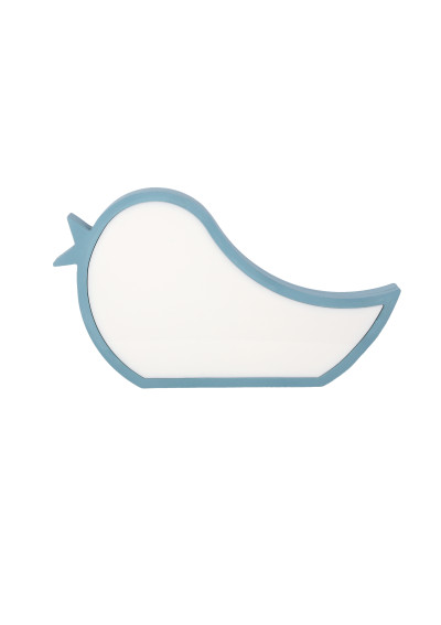 Bird pendant light 12 W LED 3000 K blue 33,5 cm