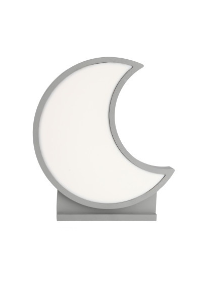 Moon table lamp 12 W LED 3000 K grey 26 cm
