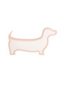 Dog table lamp 12 W LED 3000 K pink 32 cm